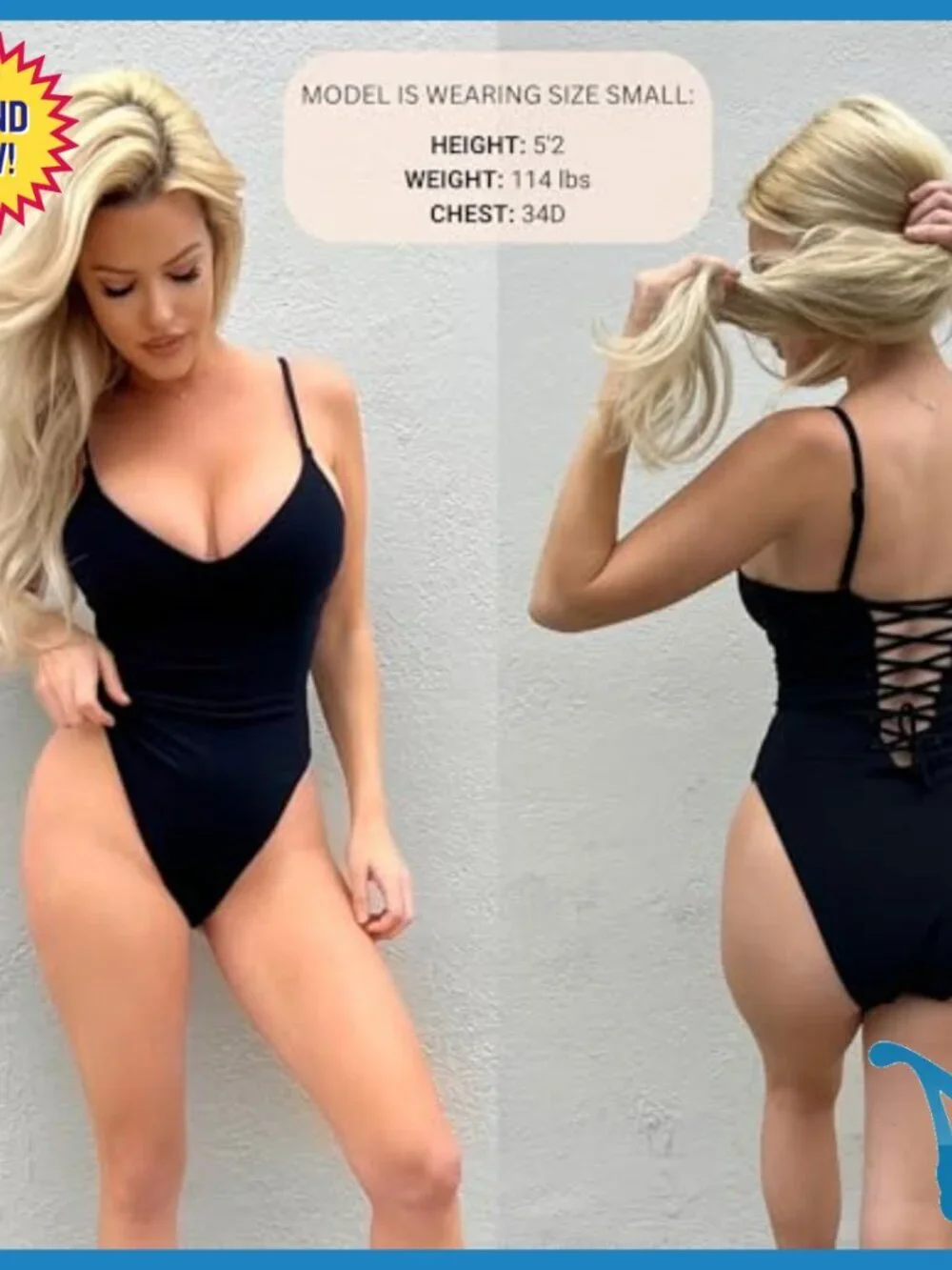 Tummy Control One Piece Swimsuit Push Up Lace Up Back Shapewear
